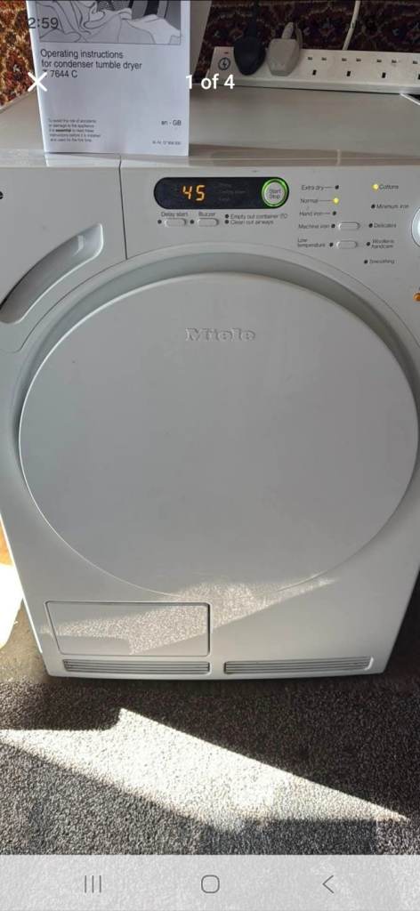 Miele condenser dryer 