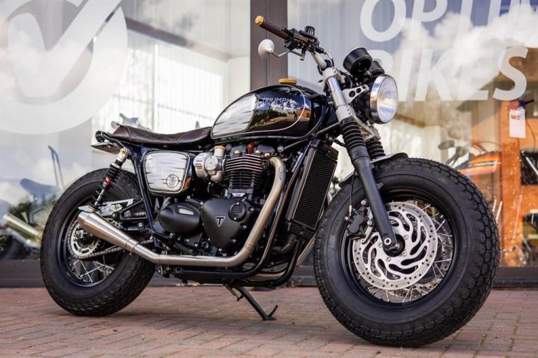 Triumph Bonneville T120 Black DOWN & OUT CUSTOMS FULL BUILD ! LOW MILES !
