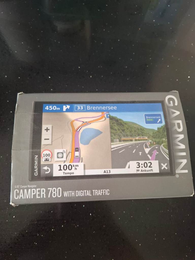 Garmin 780 sat nav for campervan, motorhome and caravan 