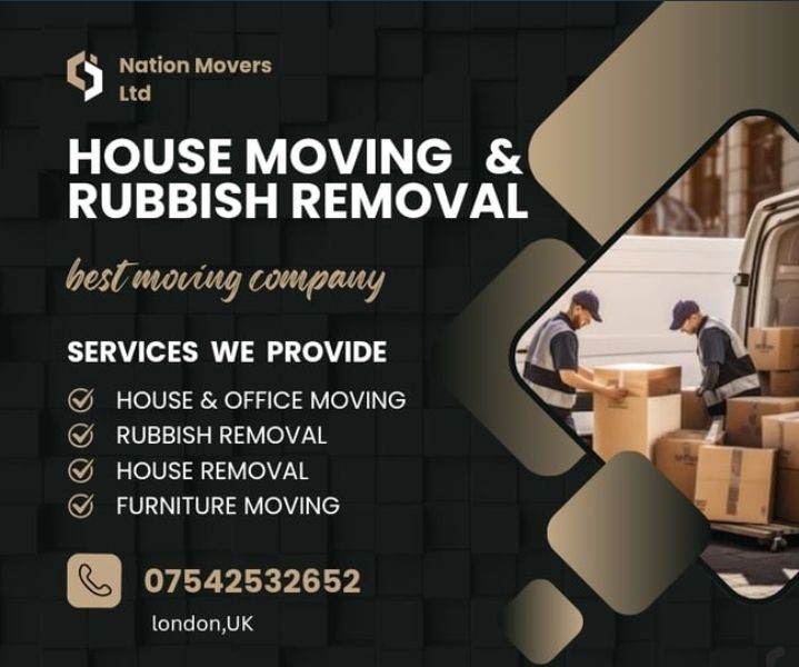 Man and Van Hire house office piano furniture move Rubbish removals service