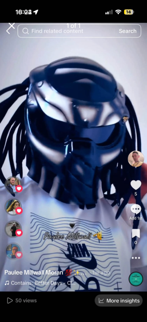 Brand new predator motorbike helmet 