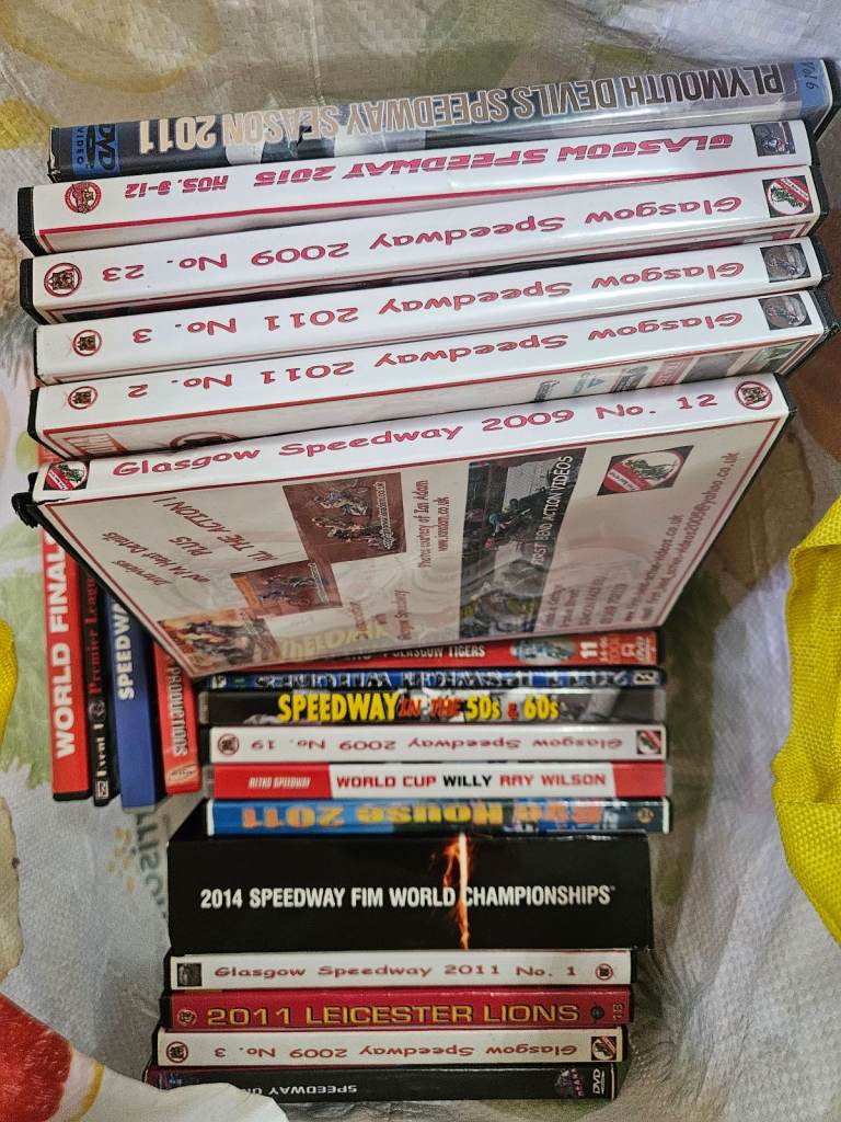 Bag of speedway dvds