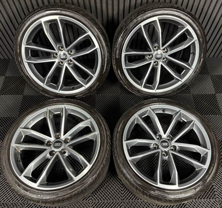 image for 19'' GENUINE AUDI A5 S LINE S5 5 DOUBLE SPOKE B8 B9 A4 ALLOY WHEELS ALLOYS TYRES