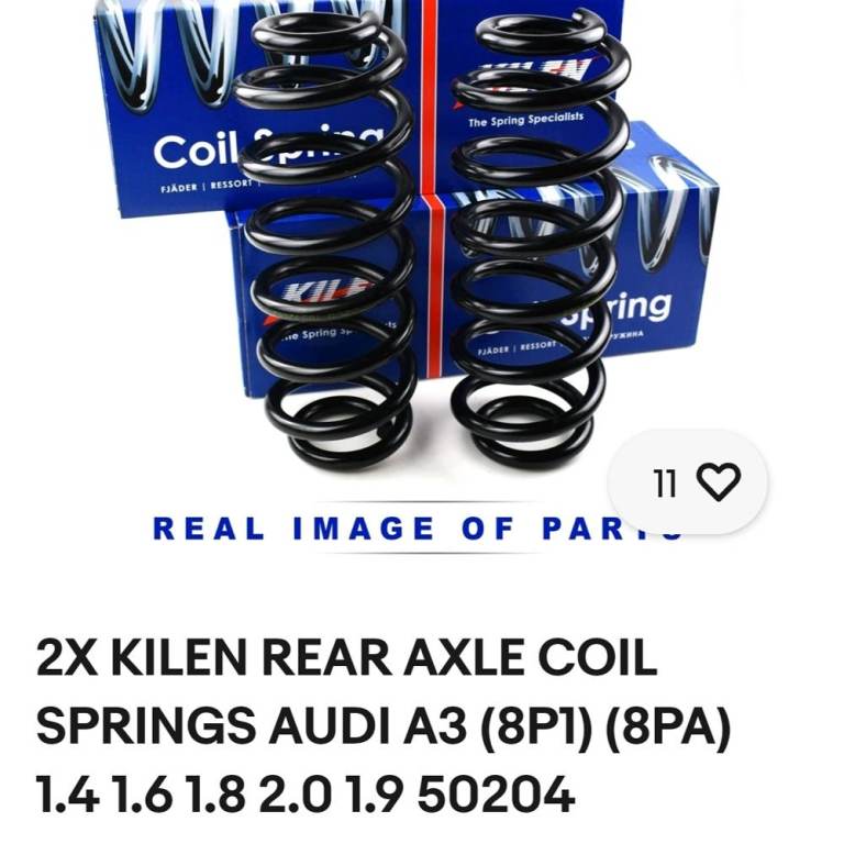 AUDI A3,X2 KILEN REAR SPRINGS