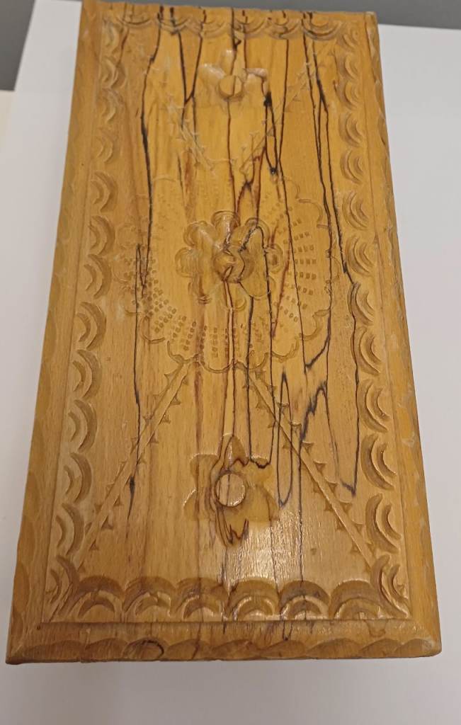 Vintage Wooden Hand Carve Box 22x11x6 Cm Storage Box Jewelry Box 