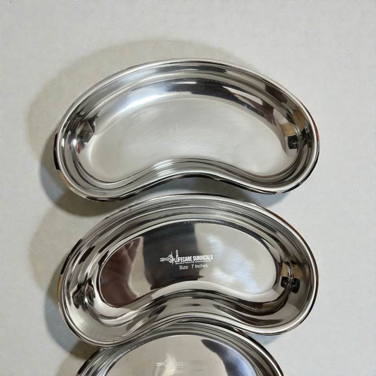 Kidney Trays Stainless Steel (1 Set of 3pcs) Size 6", 7" & 8"