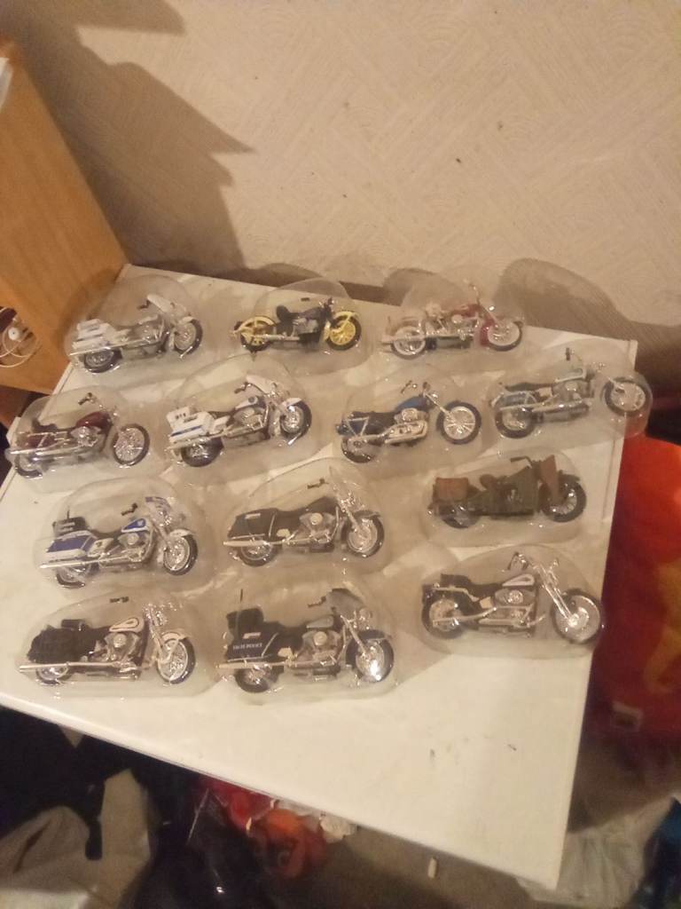 Collection of Harley Davidson Bikes.