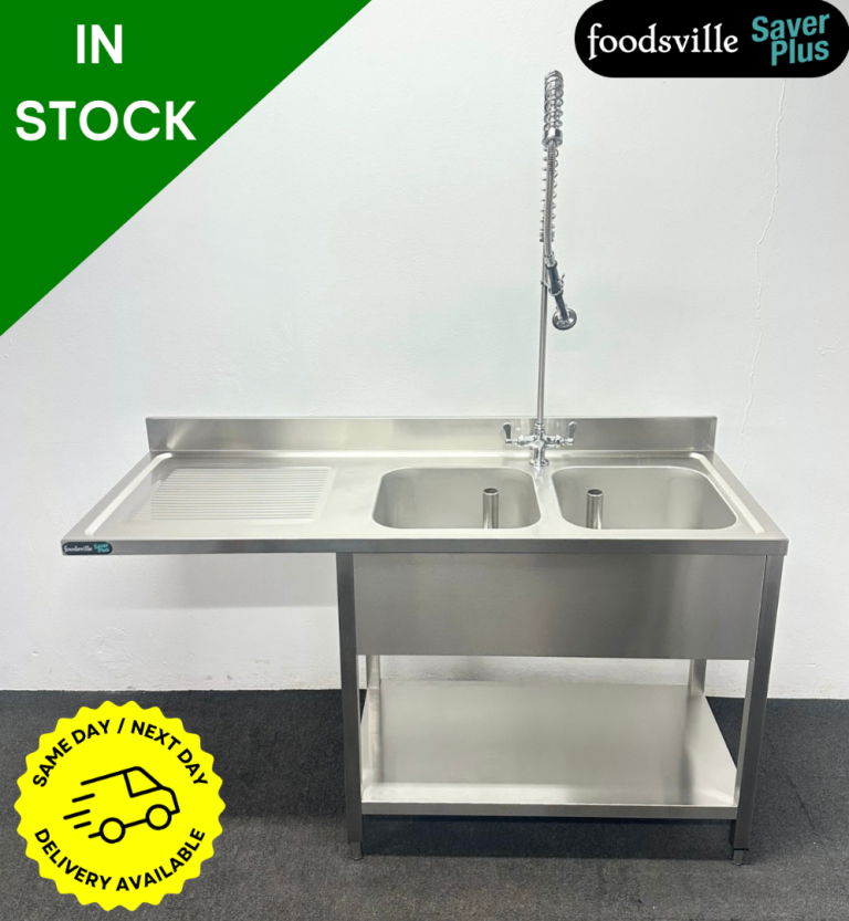 PROFIT NOW, BUY LATER! - NEW Foodsville Saver Plus Double Bowl Dishwasher Sink w/ Shower Spray Tap