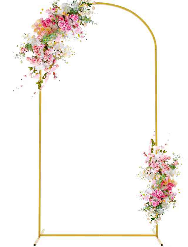 Wokceer 6.6FT Gold Wedding Arch Backdrop Stand – ONLY £12.99