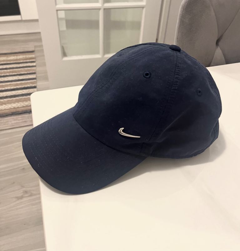 image for ‘NIKE’ Navy Blue, Metal Swoosh Club Cap (Heritage86)