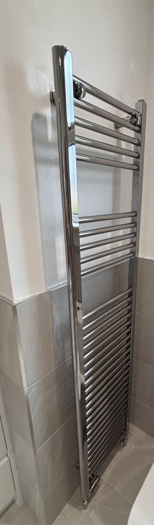Flomasta Chrome Flat Towel Warmer 1600mm x 400mm