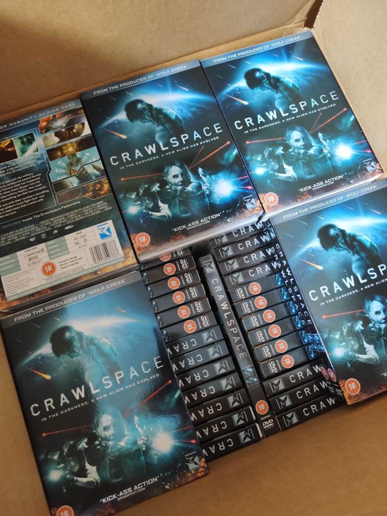 Job Lot: 200x Brand New Sealed DVDs - Crawlspace (Horror/Thriller)
