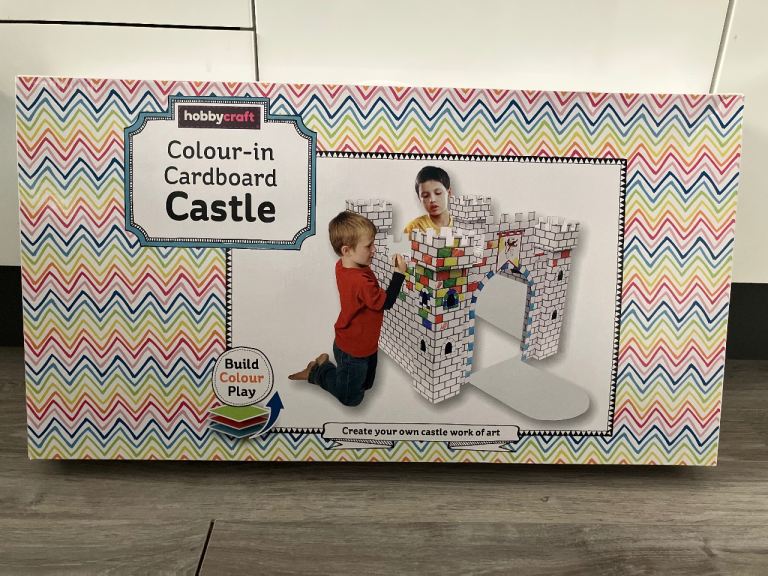 Hobbycraft Colour-in Cardboard Castle - Brand New