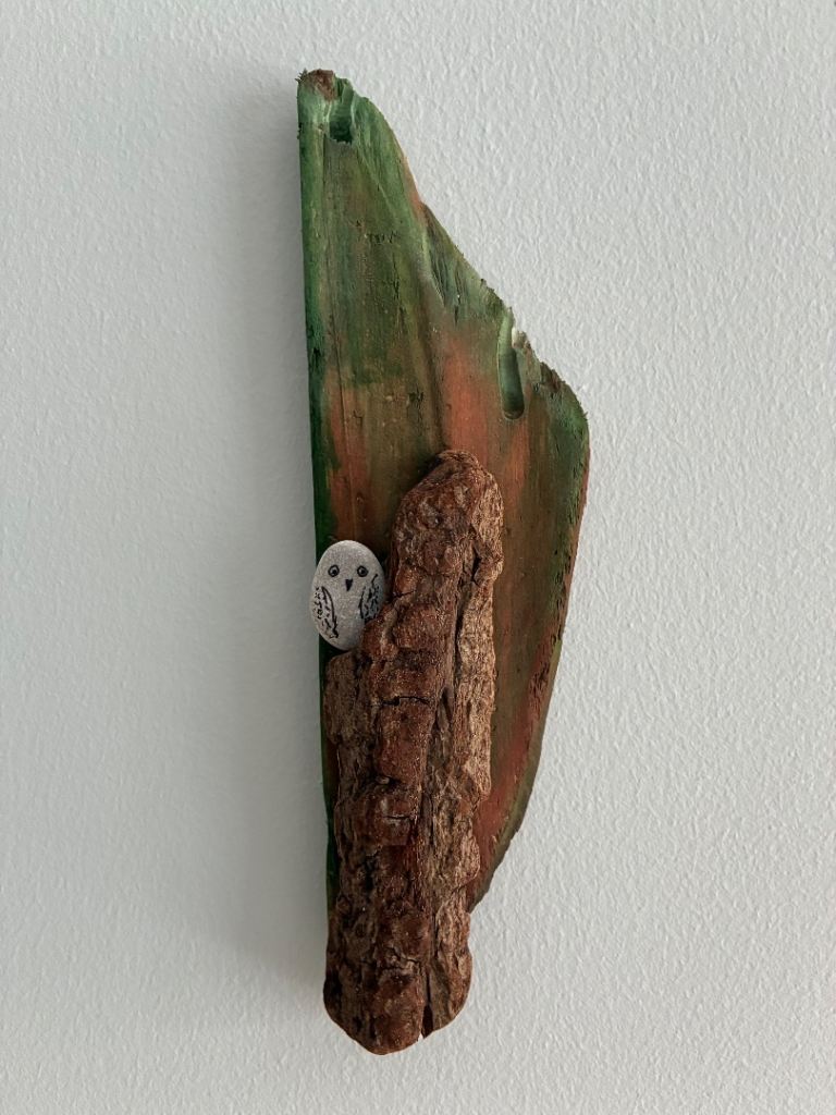 Little owl wall art