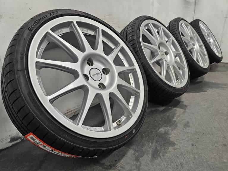 18" 4x108 Speedline Turini Alloy wheels BRAND NEW TYRES Ford fiesta mk7 mk8 ST Citroen Peugeot