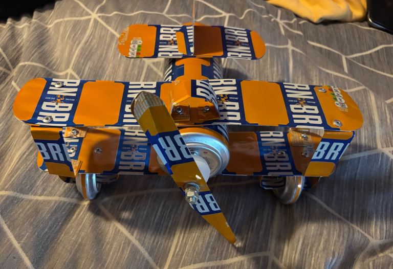 IRN BRU TINS MODEL PLANE 