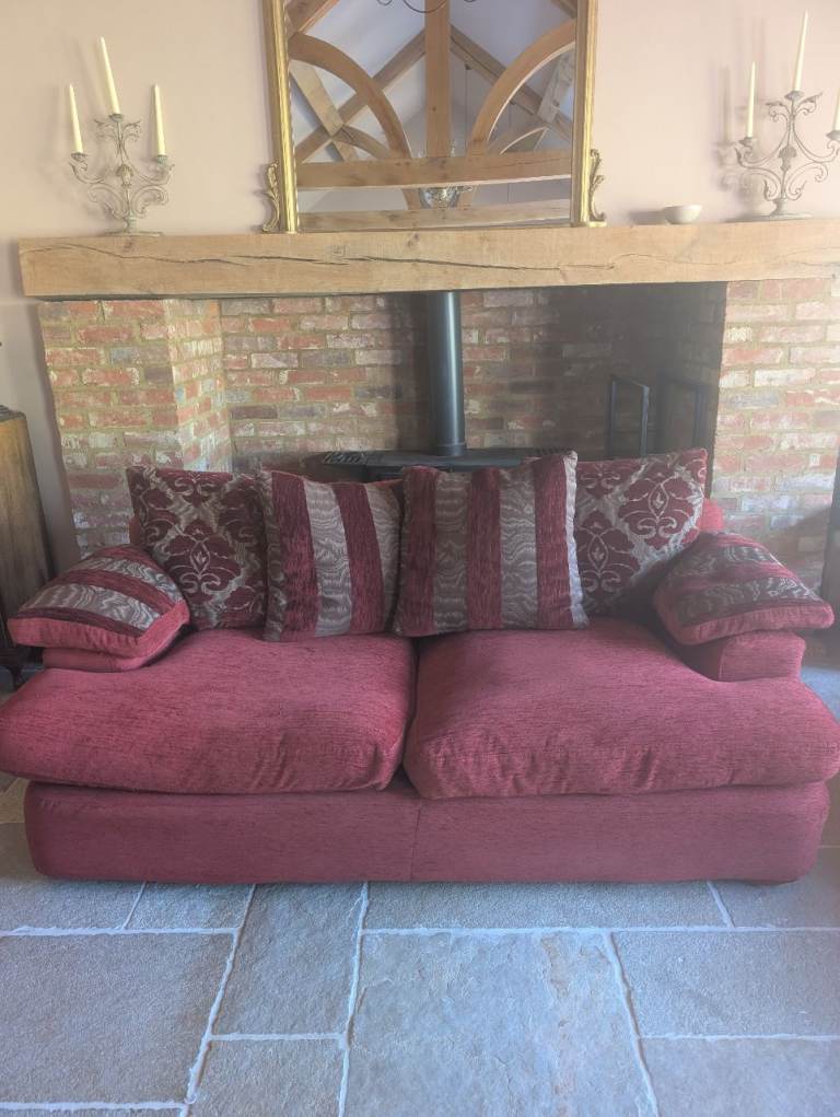 **PAIR OF BRITISH MADE 'CARPENTER' SOFAS 4+3 SEATERS**QUICK SALE NEEDED,PRICED ACCORDINGLY!