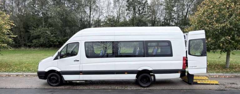 2014 Volkswagen Crafter 2.0 TDI CR50 WHEELCHAIR ACCESSIBLE MINIBUS WAV DISABLED WELFARE TRANSPORT...