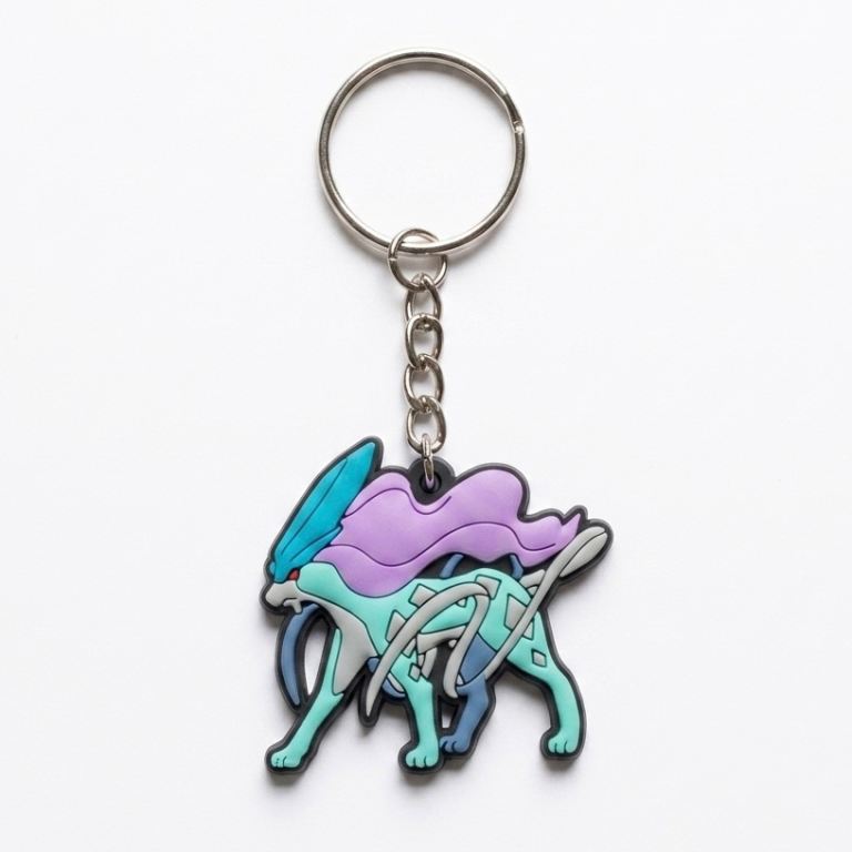 Pokemon Keychain : Suicune - Bag/Case Charm - Collectible - Special Offer - Sale