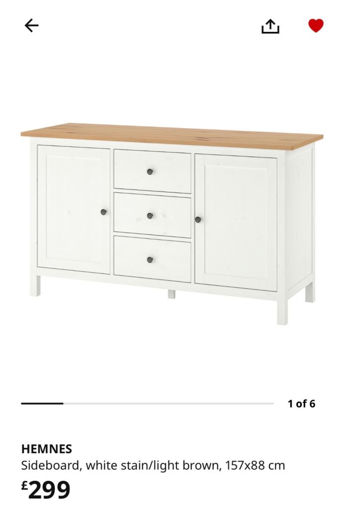 SOLD IKEA Hemnes Sideboard