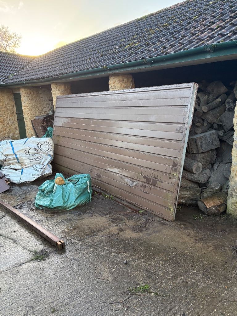 Light Brown Steel Garage Door 