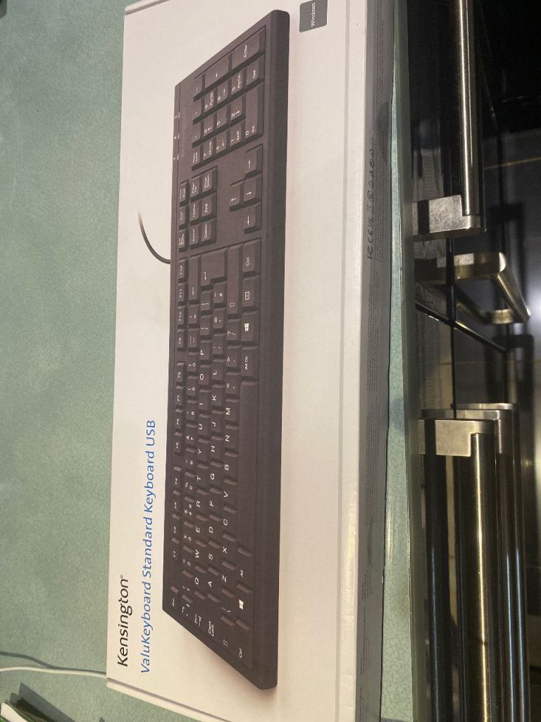 Kensington Value Board Standard USB Keyboard — Opened, Unused