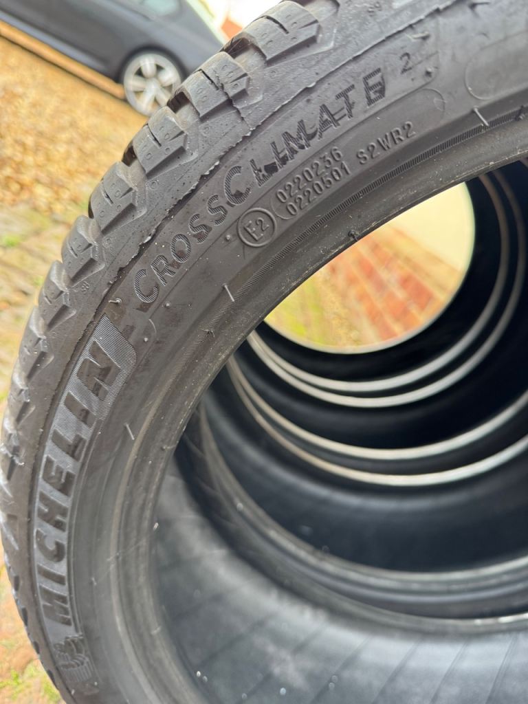 225 40 18 Michelin Cross Climate 2 tyres 7mm all season winter tyres