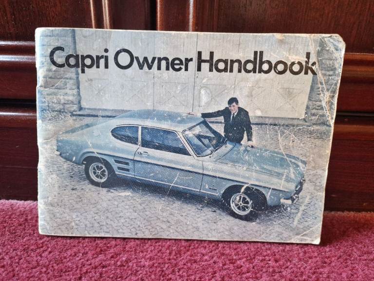 CAPRI Mk 1 Owner Handbook original FORD MOTOR Co publication
