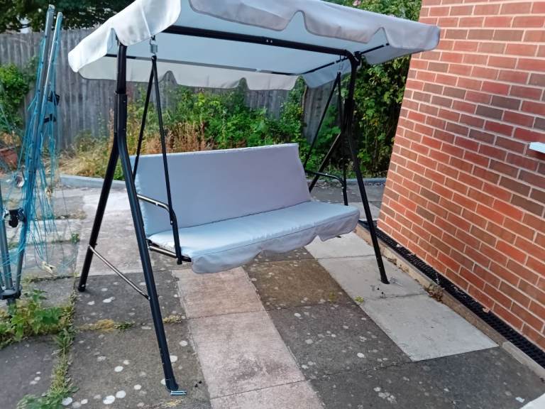 3 SEATER METAL SWING CHAIR FOR SALE 