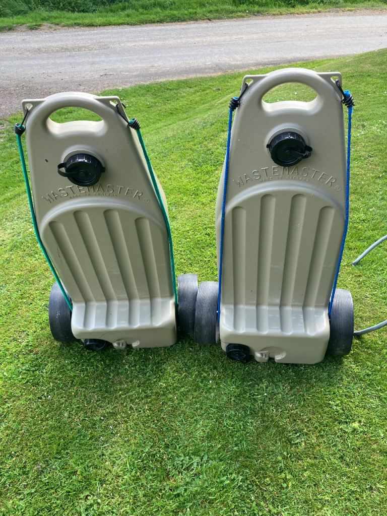 2 water waste containers