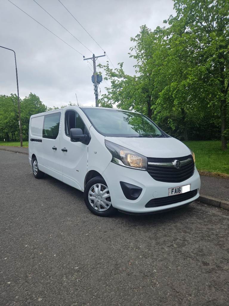 16 / reg Vauxhall vivaro lwb 2900 cdti crew van  sim trafic primastar transit relay