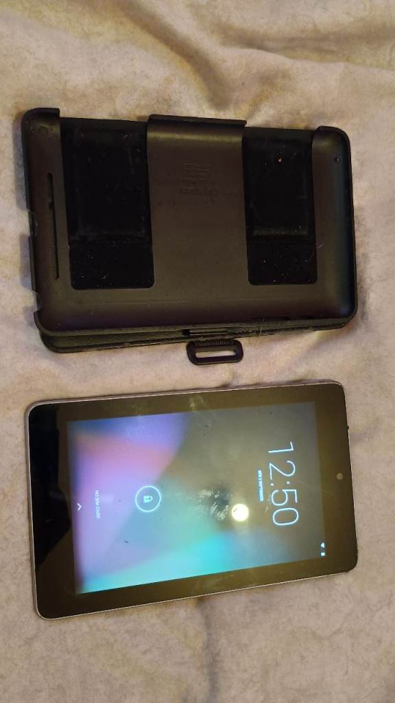 Google Nexus 7 Tablet with Black Protective Case, £17.00 for Sale