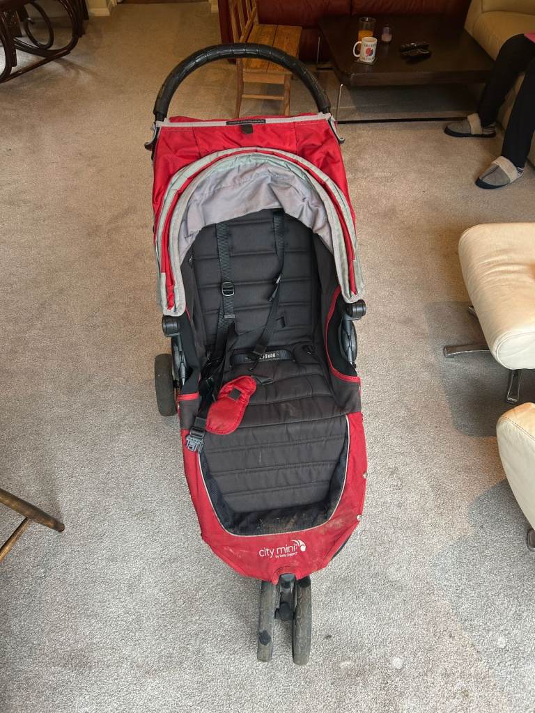 * USED - BABY JOGGER CITY MINI with RAIN COVER - SINGLE PUSHCHAIR *
