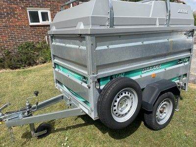 Daxara 198 6’ X 3ft 9’ Trailer + Erde Hardtop + side extensions, Load Bars etc