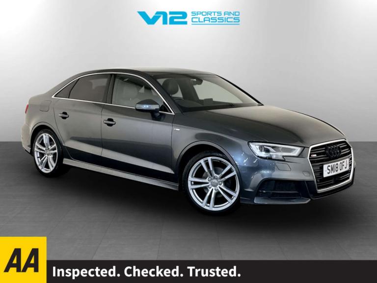 2018 Audi A3 1.5 TFSI CoD S line Saloon 4dr Petrol Manual Euro 6 (s/s) (150 ps) Saloon Petrol Manual