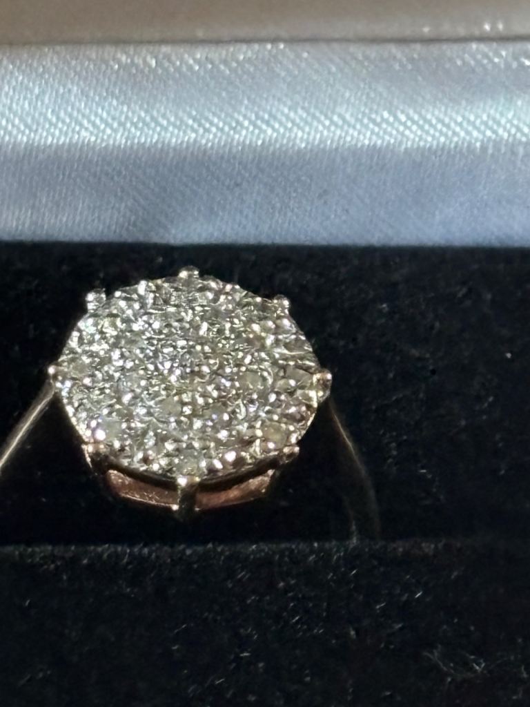 9 KT Rose Gold Spider Diamond Ring