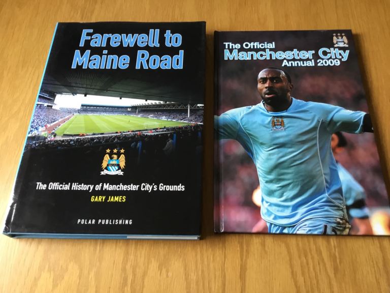 2 MANCHESTER CITY BOOKS.  EXCELLENT CONDITION.