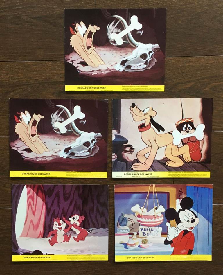 Walt Disney's , Donald Duck Goes West ' Original 1960's Cinema Lobby Card