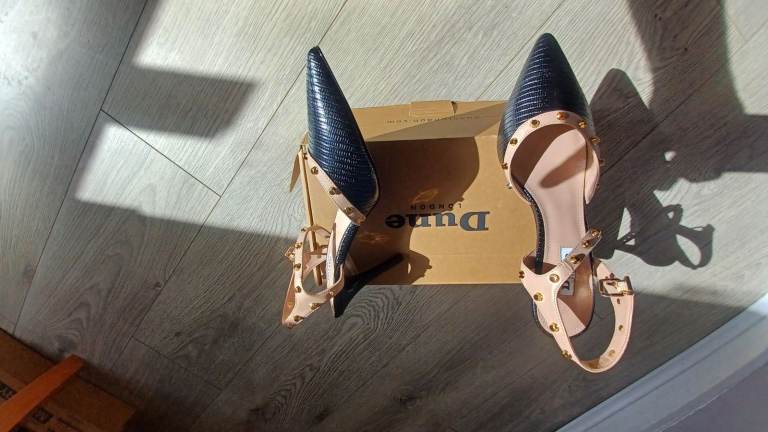 Dune Black Studded Heels – Size 7 New