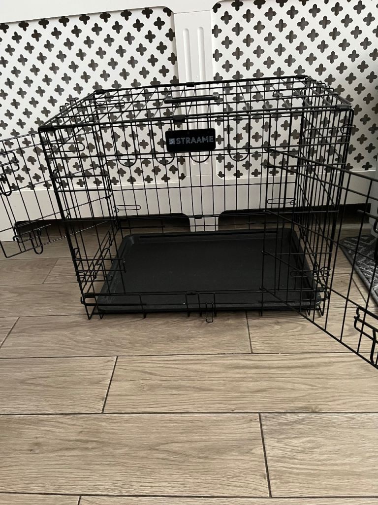 Small two door dog crate