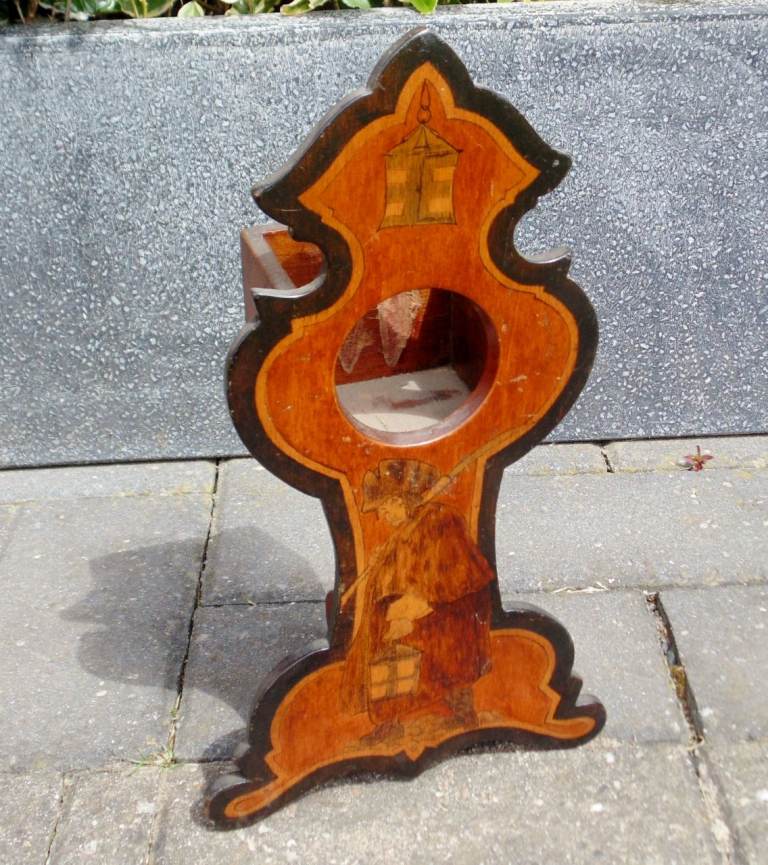 (#1626) old antique treen wooden pocket watch stand (Pick up or post, Dy4 area)