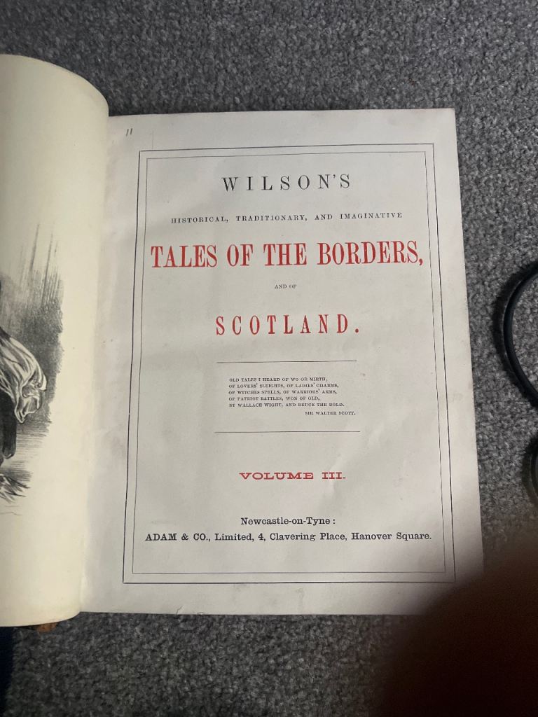 Tales of the borders Antique book