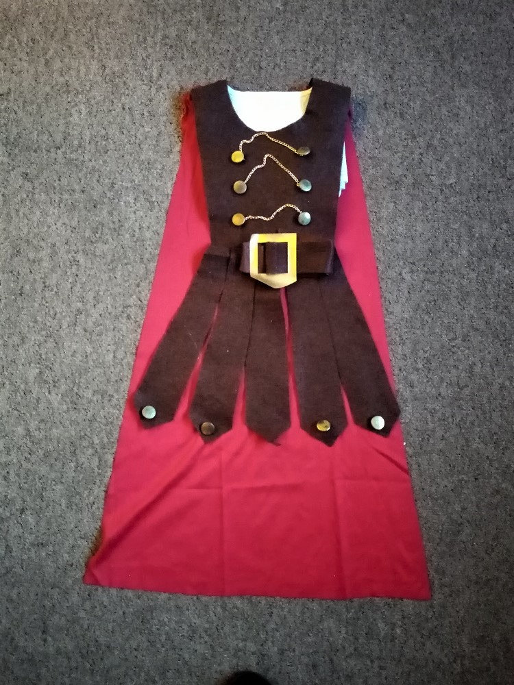 Roman Soldier Outfit Costume Fits ages 4-6 years