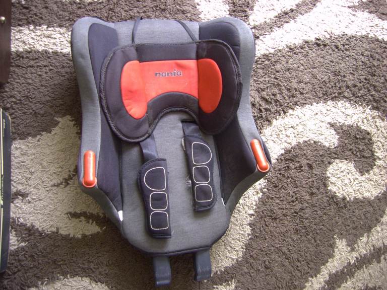 Nania child car set Top, only. Used. Grey Black & Red. No base. Good. 