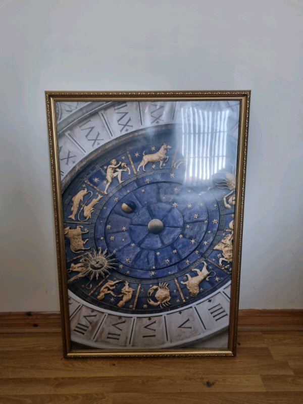 Star signs of the zodiac framed Print 