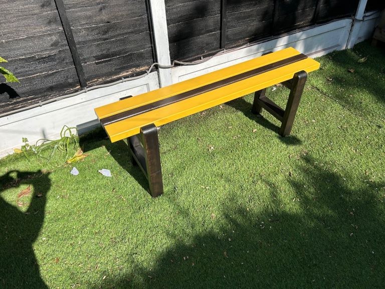 Summer indoors outdoors bench