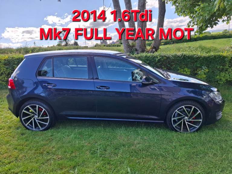 2014 VW Golf Mk7 Full Year MOT 1.6Tdi