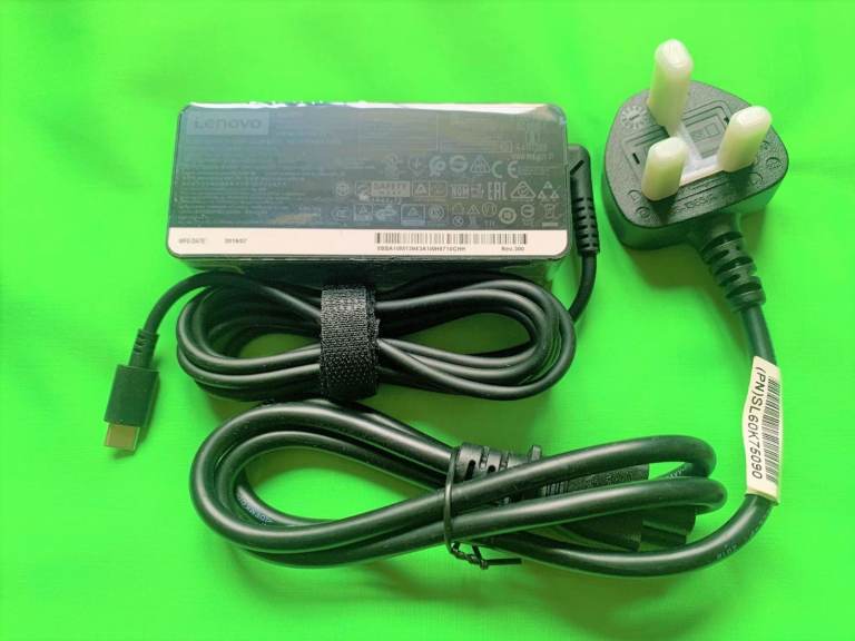 Genuine 65W Lenovo USB-C Charger (Works with all USB-C Phones & Laptops including Macbook Pro 13")