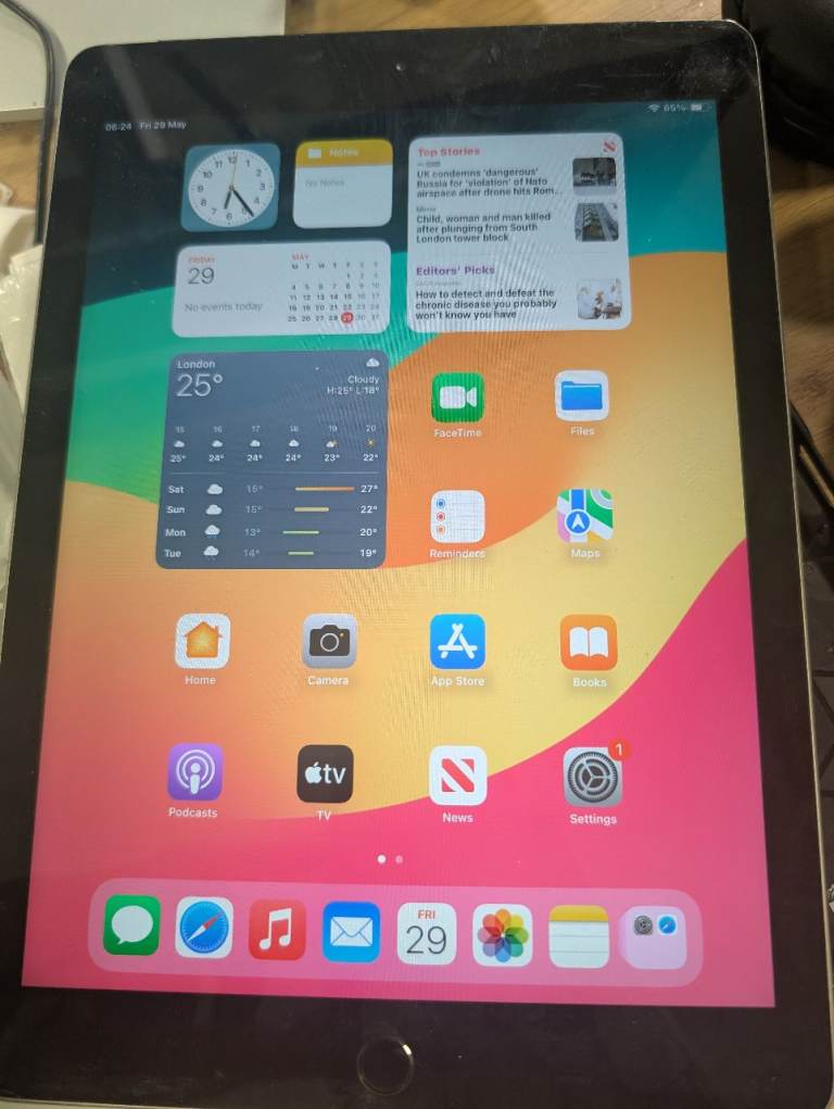Apple iPad 7th Gen (A2197) 10.2" 32GB - Space Grey, WiFi B