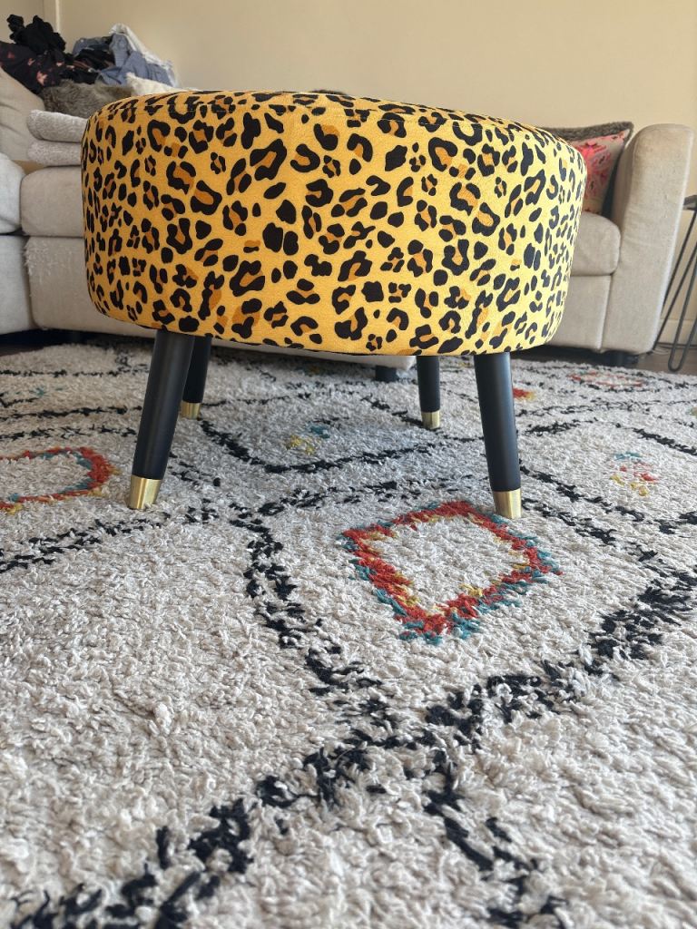 Erica Davies best seller leopard print stool